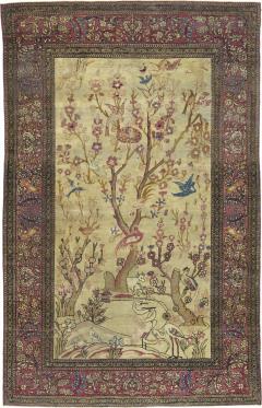 Antique Persian Tehran Rug 4 6 x 7 0  - 4405552