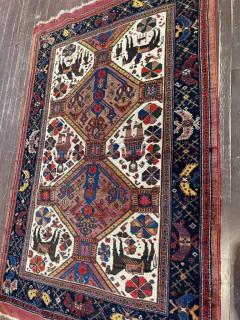 Antique Persian Tribal Afshar Pictorial Rug C 1880s - 3969790