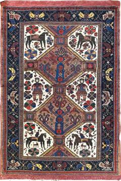 Antique Persian Tribal Afshar Pictorial Rug C 1880s - 4099406