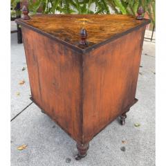 Antique Petite English Inlaid Walnut Corner Cabinet - 4762377