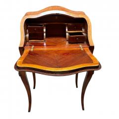 Antique Petite French Inlaid Secretary Desk - 4645930