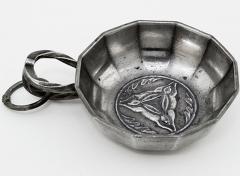 Antique Pewter Wine Taster Tastevin - 151297