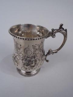 Antique Philadelphia Victorian Classical Coin Silver Baby Cup - 3767221