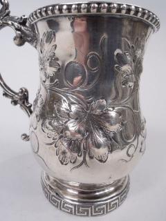 Antique Philadelphia Victorian Classical Coin Silver Baby Cup - 3767224