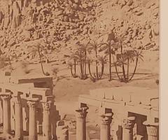 Antique Photograph of Egyptian Colonnade circa 1860 - 2993560