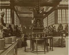 Antique Photograph of an Interior of a Temple - 2213173
