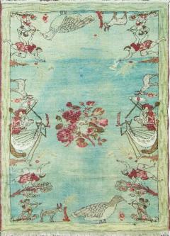 Antique Pictural Oushak Rug 47 x 64  - 3959400