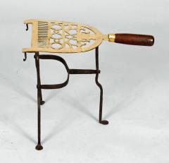 Antique Pierced Brass and Iron Trivet - 3430980