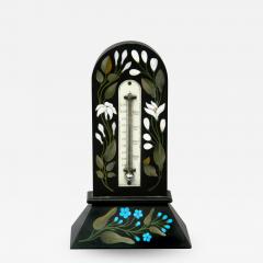 Antique Pietre Dura Thermometer Circa 1860 Grand Tour I - 1636296