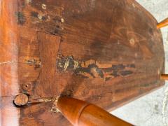 Antique Pine Spindle Back Windsor Style Bench with Arms - 4519144