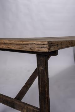 Antique Pine Trestle Dining Table - 1784255