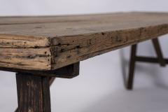 Antique Pine Trestle Dining Table - 1784257