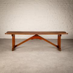 Antique Pitch Pine Bench Denmark 1900s - 2562470