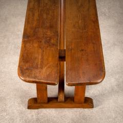 Antique Pitch Pine Bench Denmark 1900s - 2562472