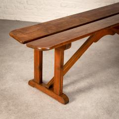 Antique Pitch Pine Bench Denmark 1900s - 2562474