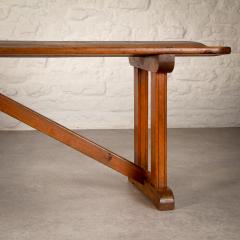 Antique Pitch Pine Bench Denmark 1900s - 2562475