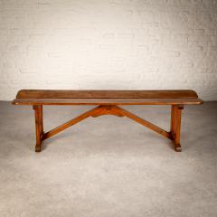 Antique Pitch Pine Bench Denmark 1900s - 2562479