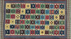 Antique Qashqai Caucasian Kilim Rug 410 x 9 - 3958413