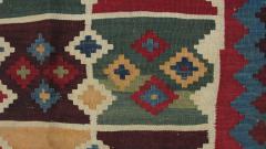 Antique Qashqai Caucasian Kilim Rug 410 x 9 - 3958415
