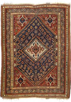 Antique Qashqai Rug 4 8 x 6 2  - 4460980
