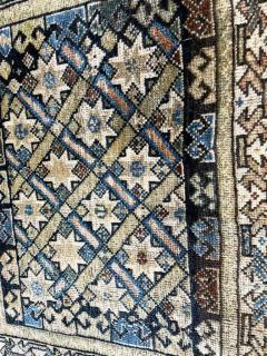 Antique Qashqai bag Rug Unusual Star Rug - 3971678