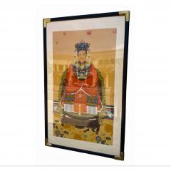 Antique Qing Dynasty Chinese Ancestor Life Size Female Portrait Painting - 4612581