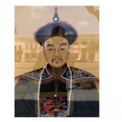 Antique Qing Dynasty Chinese Ancestor Life Size Male Portrait Painting - 4612578