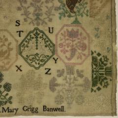Antique Quaker Sampler 1809 Mary Grigg Banwell - 4814428