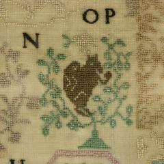 Antique Quaker Sampler 1809 Mary Grigg Banwell - 4814433