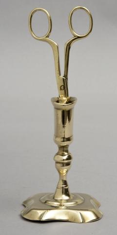 Antique Queen Anne Period Brass Candle Snuffer - 1689721