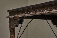 Antique Rajasthan Courtyard Door Dining Table 19th Century - 4396242