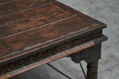 Antique Rajasthan Courtyard Door Dining Table 19th Century - 4396252