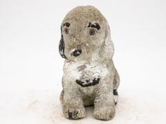 Antique Reconsitituted Stone Puppy or Dog Garden Ornament Mid 20th C  - 3288410
