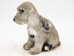 Antique Reconsitituted Stone Puppy or Dog Garden Ornament Mid 20th C  - 3288411