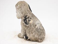Antique Reconsitituted Stone Puppy or Dog Garden Ornament Mid 20th C  - 3288412