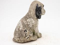 Antique Reconsitituted Stone Puppy or Dog Garden Ornament Mid 20th C  - 3288413