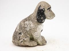 Antique Reconsitituted Stone Puppy or Dog Garden Ornament Mid 20th C  - 3288414