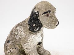 Antique Reconsitituted Stone Puppy or Dog Garden Ornament Mid 20th C  - 3288415