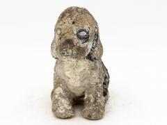 Antique Reconsitituted Stone Puppy or Dog Garden Ornament Mid 20th C  - 3714681