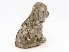 Antique Reconsitituted Stone Puppy or Dog Garden Ornament Mid 20th C  - 3714687