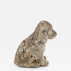 Antique Reconsitituted Stone Puppy or Dog Garden Ornament Mid 20th C  - 3719309