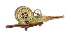 Antique Regency Brass And Painted Tole Fireplace Bellows - 4474212