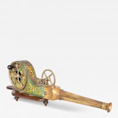 Antique Regency Brass And Painted Tole Fireplace Bellows - 4475612