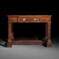 Antique Regency Console Table or Side Table with Leather Top - 2387880