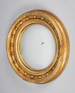 Antique Regency Giltwood Convex Mirror - 3573104