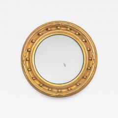 Antique Regency Giltwood Convex Mirror - 3573882
