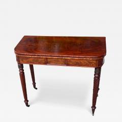 Antique Regency Mahogany Console Flip Top Game Table - 3527795