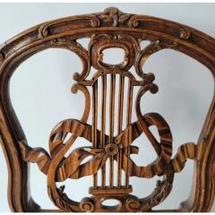 Antique Regency Mahogany Ribbon Lyre Back Chair - 3561280