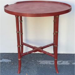 Antique Regency Scenic Tole Tray Table - 2708211
