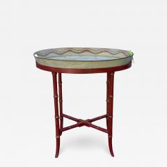 Antique Regency Scenic Tole Tray Table - 2710374